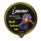 Масажна свічка L'amour Iris Amber Milk золота, 70 мл вид 2