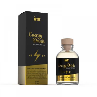Массажный гель со согревающим эффектом Intt Energy Drink со вкусом энергетического напитка, 30 мл