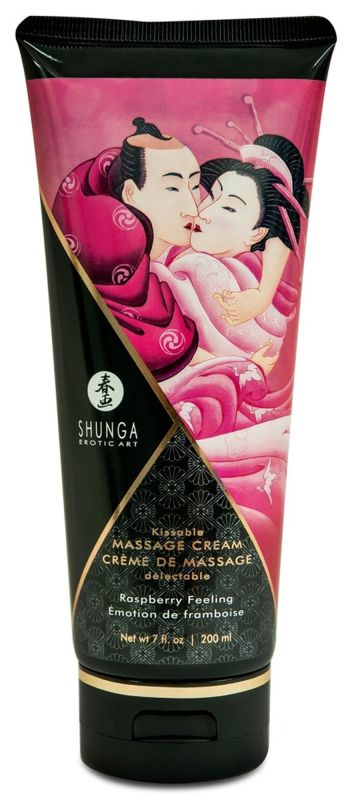 Массажный крем Shunga Raspberry Feeling «Малиновое чувство», 200 мл вид 3