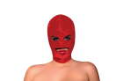 Маска БДСМ Oh My G Latex Mask, червона, O/S вид 2