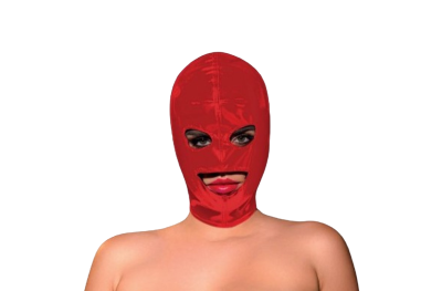 Маска БДСМ Oh My G Latex Mask, червона, O/S