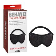 Маска на глаза Chisa Behave!Luxury Fetish со вставкой кружева, черная