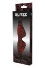 Маска на очі чорна Dream Тoys Blaze Deluxe Blindfold з червоним візерунком у вигляді вишивки вид 8