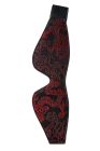 Маска на очі чорна Dream Тoys Blaze Deluxe Blindfold з червоним візерунком у вигляді вишивки вид 2