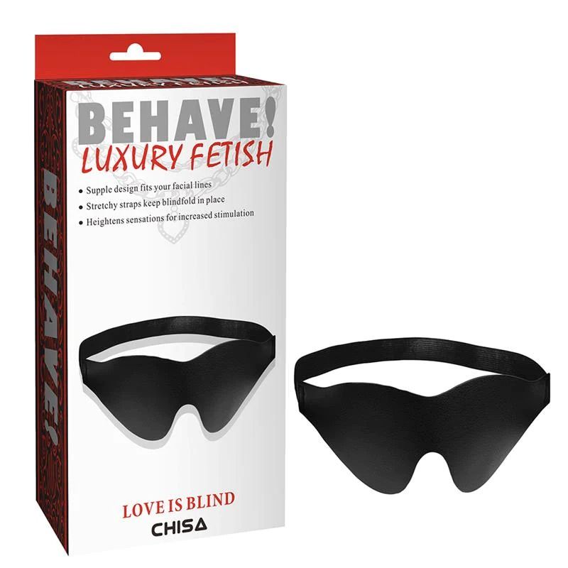 Маска на глаза Chisa Behave! LOVE IS BLIND, чёрная вид 2