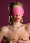 Маска на очі Taboom Malibu, з веганської шкіри, рожевий вид 4