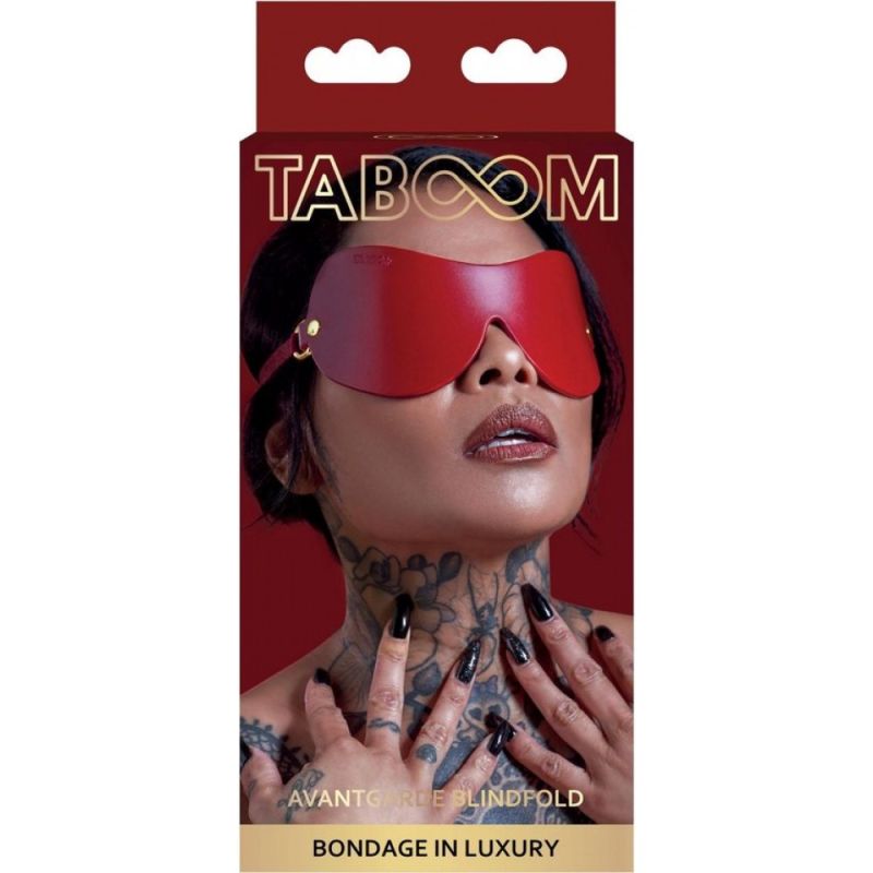 Маска с закрытыми глазами Taboom, красная вид 2