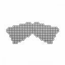 Маска самоклеюча вінілова Bijoux Indiscrets чорна