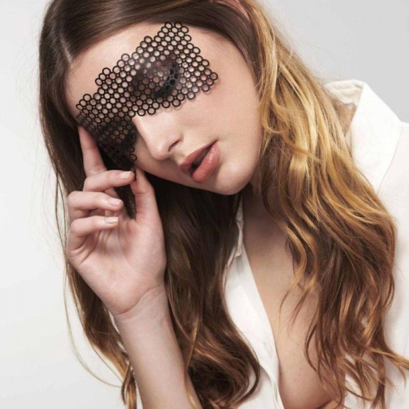 Маска самоклеюча вінілова Bijoux Indiscrets чорна вид 3