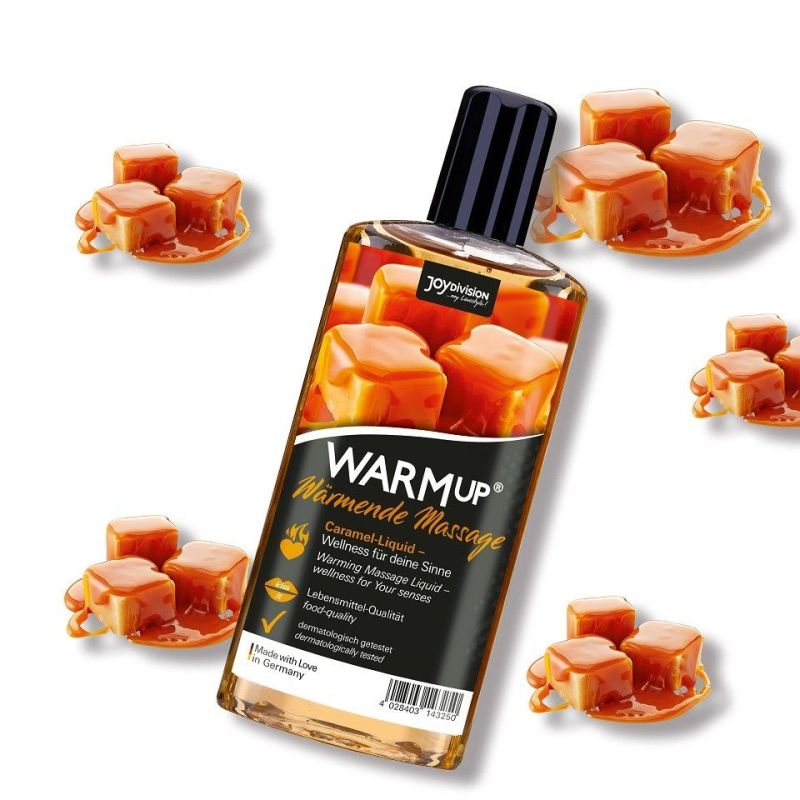 Масло для массажа согревающее и съедобное WARMup Caramel 150ml вид 2