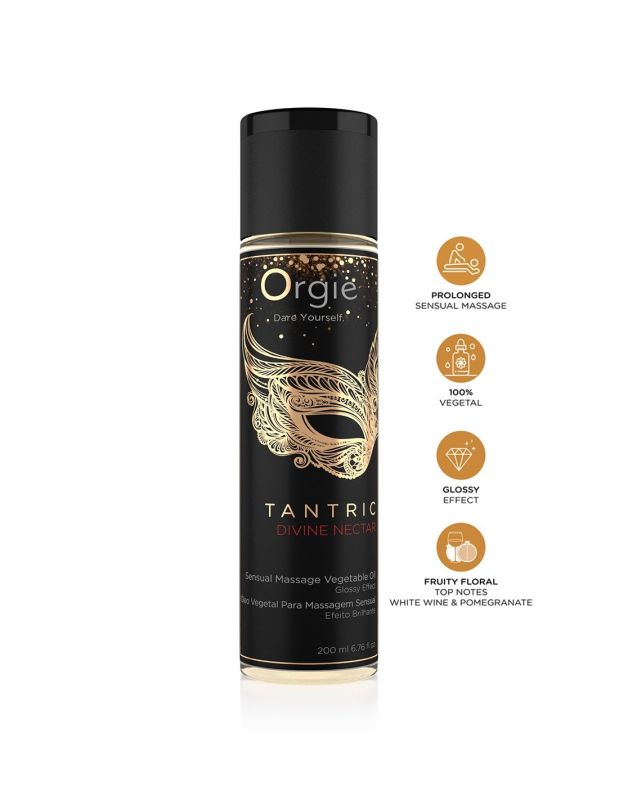 Олія для тантричного масажу Orgie Tantric Divine Nectar, 200 мл вид 3