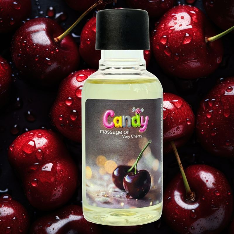 Масло массажное Candy с ароматом Вишня, 50 мл вид 8
