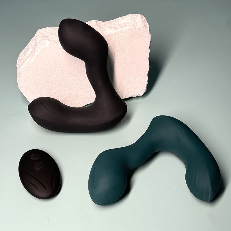 Масажер простати з вібрацією та пультом Sweet Em, силіконовий, чорний, 10 х 3.5 см вид 5