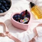 Масажна свічка з ароматом чорниці Candy Blueberry у формі серця, 70 мл вид 8