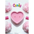 Массажная свеча с ароматом жвачки Candy Bubble Gum в форме сердца, 70 мл вид 6