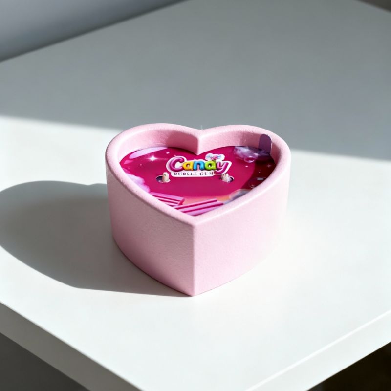 Массажная свеча с ароматом жвачки Candy Bubble Gum в форме сердца, 70 мл вид 29