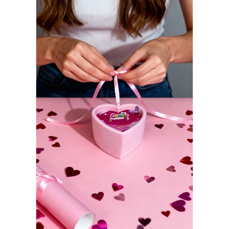 Массажная свеча с ароматом жвачки Candy Bubble Gum в форме сердца, 70 мл вид 30