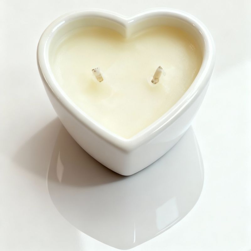 Массажная свеча с ароматом орехового крема Candy Nut Cream в форме сердца, 70 мл вид 6