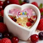 Массажная свеча с ароматом шампанского с клюквой Candy Cranberry Champagne в форме сердца, 70 мл вид 7
