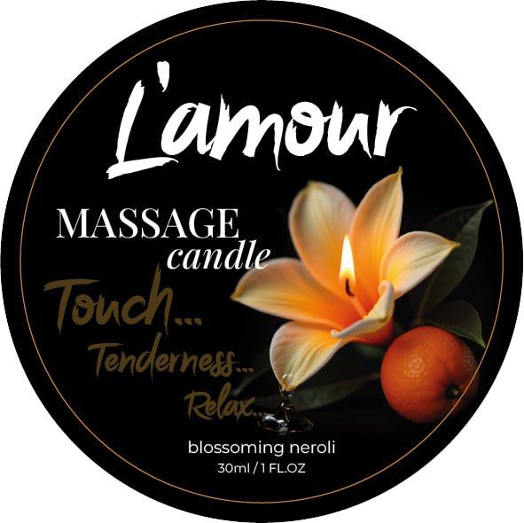 Массажная свеча L'amour Blossoming Neroli с ароматом апельсина, 30 мл вид 2