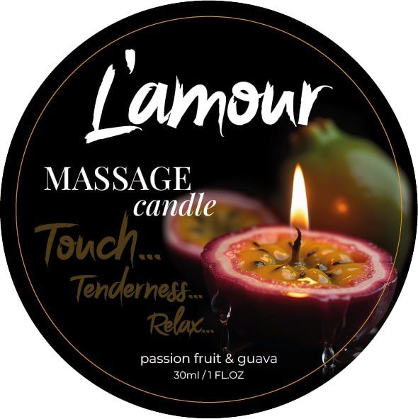 Массажная свеча L'amour Passionfruit & Guava с ароматом гуавы и маракуйи, 30 мл вид 2