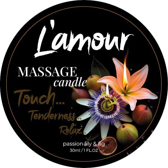 Массажная свеча L'amour Passion Lily & Fig с фруктово-цветочным ароматом, 30 мл вид 2