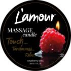 Массажная свеча L'amour Raspberry Bliss с ароматом малины, 30 мл вид 2