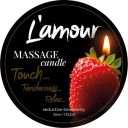 Массажная свеча L'amour Seductive Strawberry с ароматом клубники, 30 мл