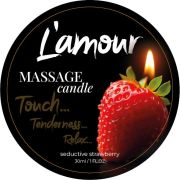 Массажная свеча L'amour Seductive Strawberry с ароматом клубники, 30 мл