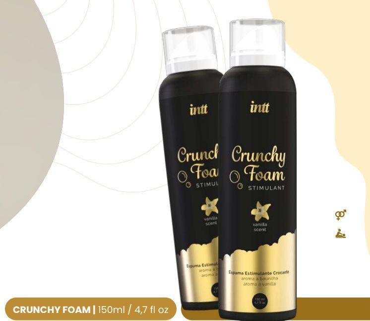 Масажна «хрустка» піна Intt Crunchy Foam Vanilla з ванільним ароматом, 150 мл вид 3