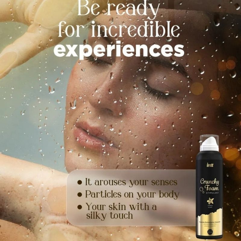 Массажная «хрустящая» пена Intt Crunchy Foam Vanilla с ванильным ароматом, 150 мл вид 5