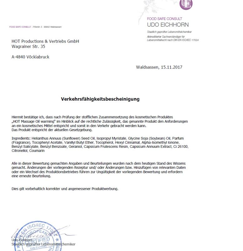 Массажное масло Hot Active Warming с разогревающим эффектом, 100 мл вид 4