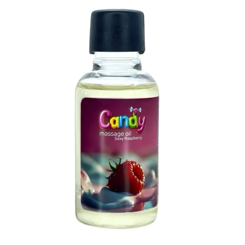 Массажное масло Candy Massage Oil Sexy Raspberry с ароматом малины, 50 мл вид 2