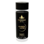 Масажна олія HOT Massage Oil Amber Musk з ароматом бурштинового мускусу, 100 мл