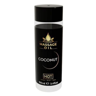 Масажна олія HOT Massage Oil Coconut з ароматом кокосу, 100 мл