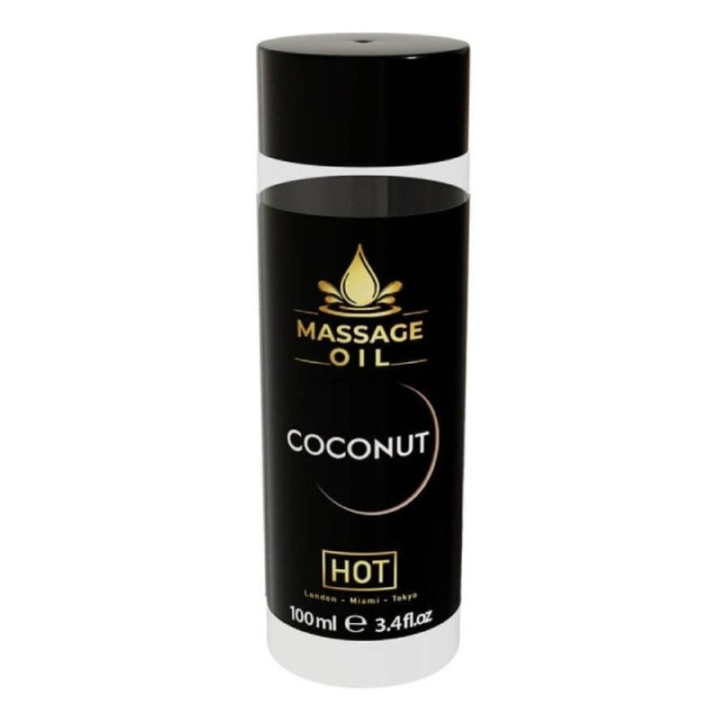 Масажна олія HOT Massage Oil Coconut з ароматом кокосу, 100 мл вид 2