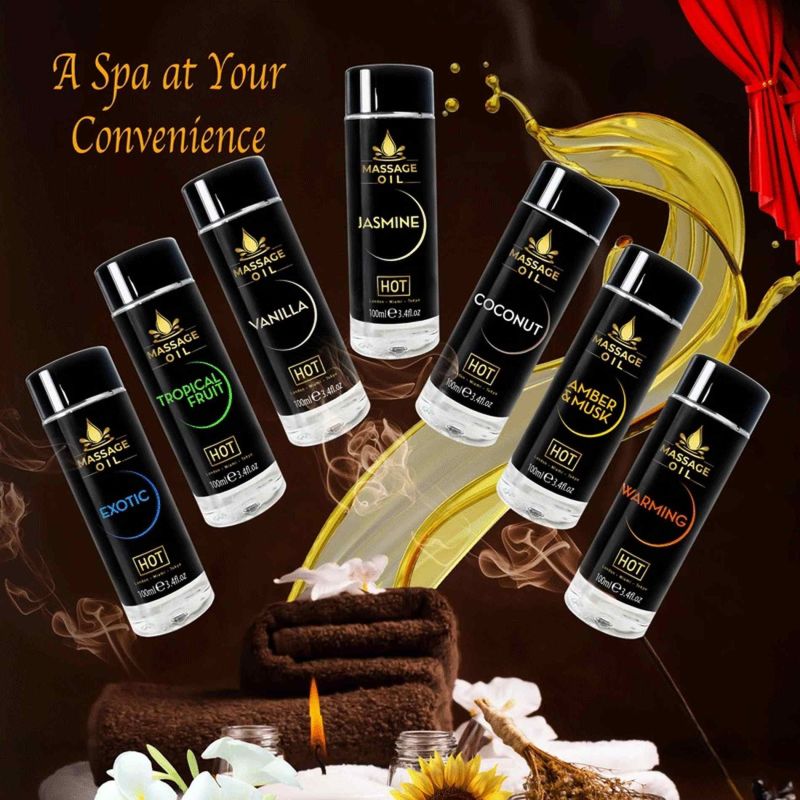 Масажна олія HOT Massage Oil Tropical Fruit з ароматом тропічних фруктів, 100 мл вид 4