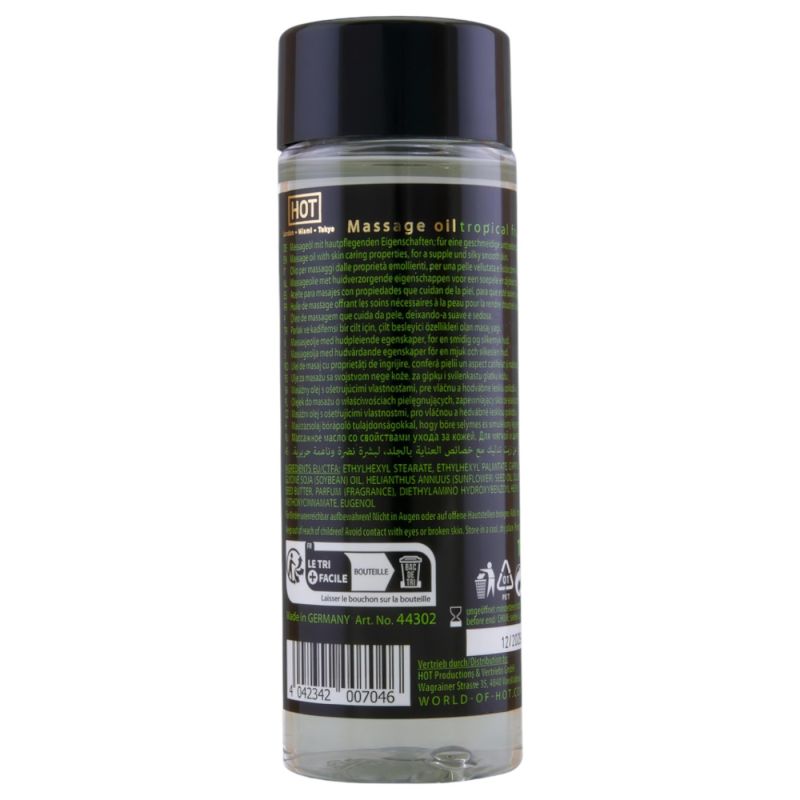 Масажна олія HOT Massage Oil Tropical Fruit з ароматом тропічних фруктів, 100 мл вид 3