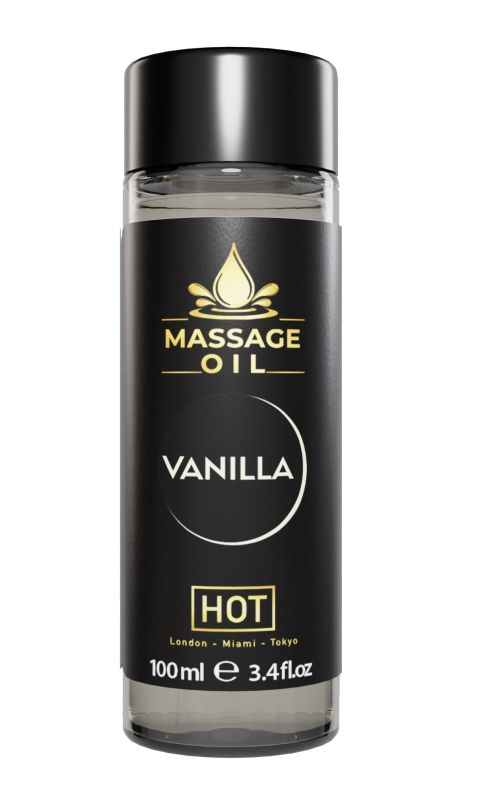 Массажное масло HOT Massage Oil Vanilla с ароматом ванили, 100 мл вид 2