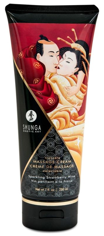 Массажный крем Shunga Strawberry Wine 200 мл вид 2
