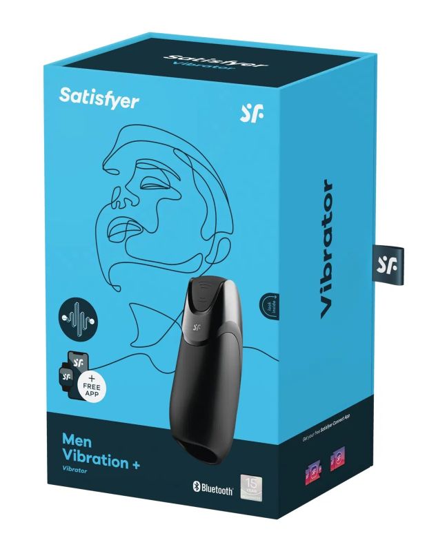 Смарт-Мастурбатор із вібрацією Satisfyer Men Vibration+ чорний вид 6