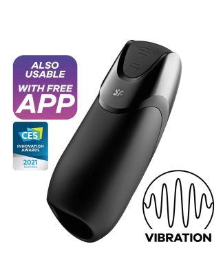 Смарт-Мастурбатор із вібрацією Satisfyer Men Vibration+ чорний