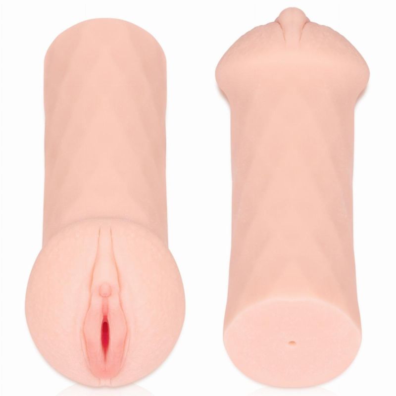 Мастурбатор двошаровий Kokos Elegance 007 реалістичний з кібершкіри, бежевий вид 3