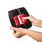 Мастурбатор нереалистичный с вибрацией Orctan красно-черный вид 7