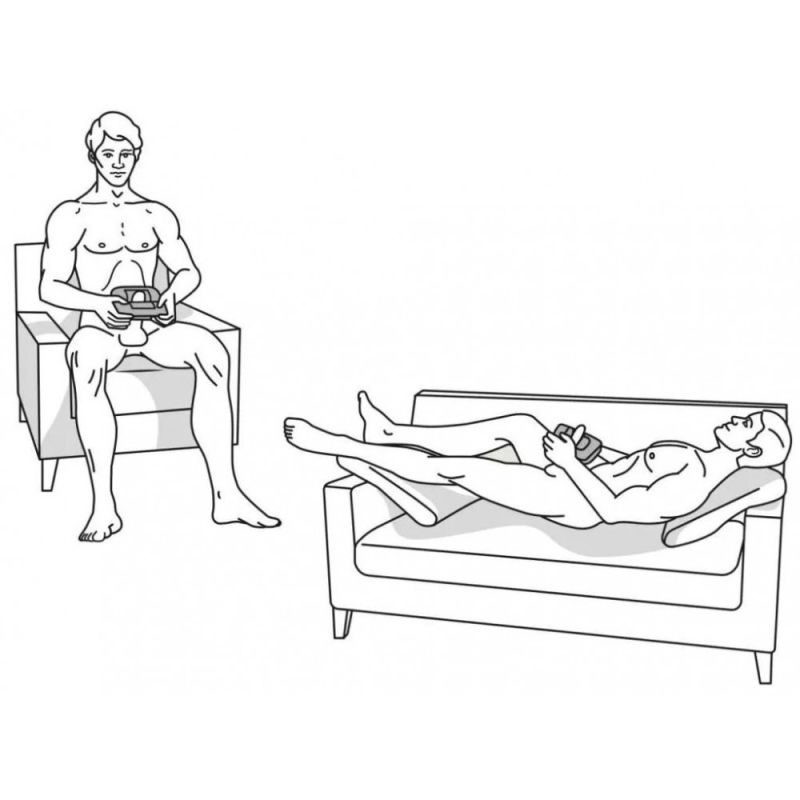 Мастурбатор нереалістичний з вібрацією Orctan червоно-чорний вид 11