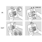 Мастурбатор нереалістичний з вібрацією Orctan червоно-чорний вид 13