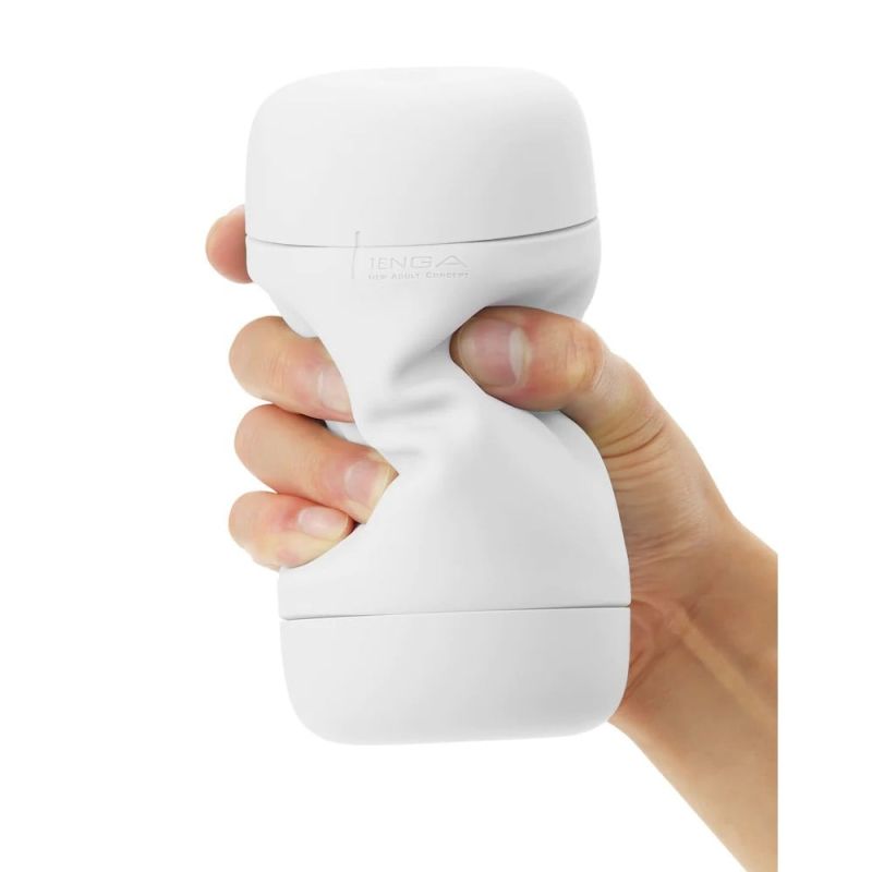 Мастурбатор нереалістичний Tenga Puffy Latte Brown, рельєфний, бежевий вид 8