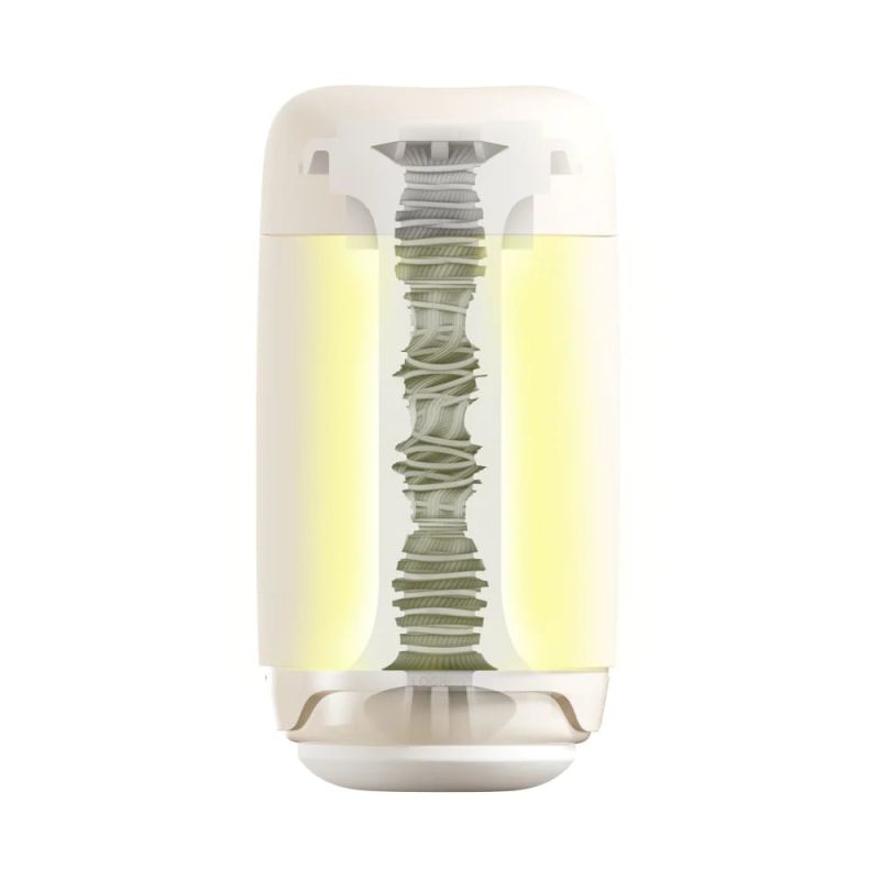 Мастурбатор нереалистичный Tenga Puffy Latte Brown, рельефный, бежевый. вид 6