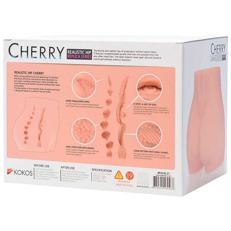 Мастурбатор полуторс Kokos Cherry вагина и попка вид 10