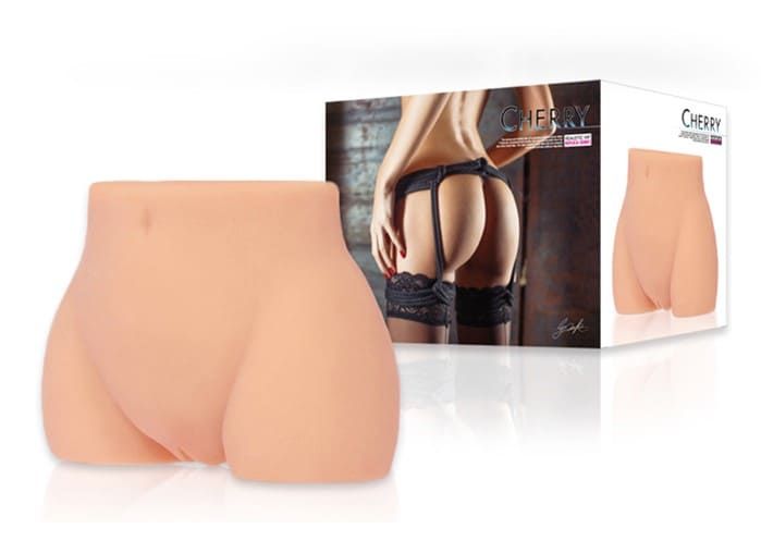 Мастурбатор полуторс Kokos Cherry, два входа: вагина и попка с вибрацией вид 7